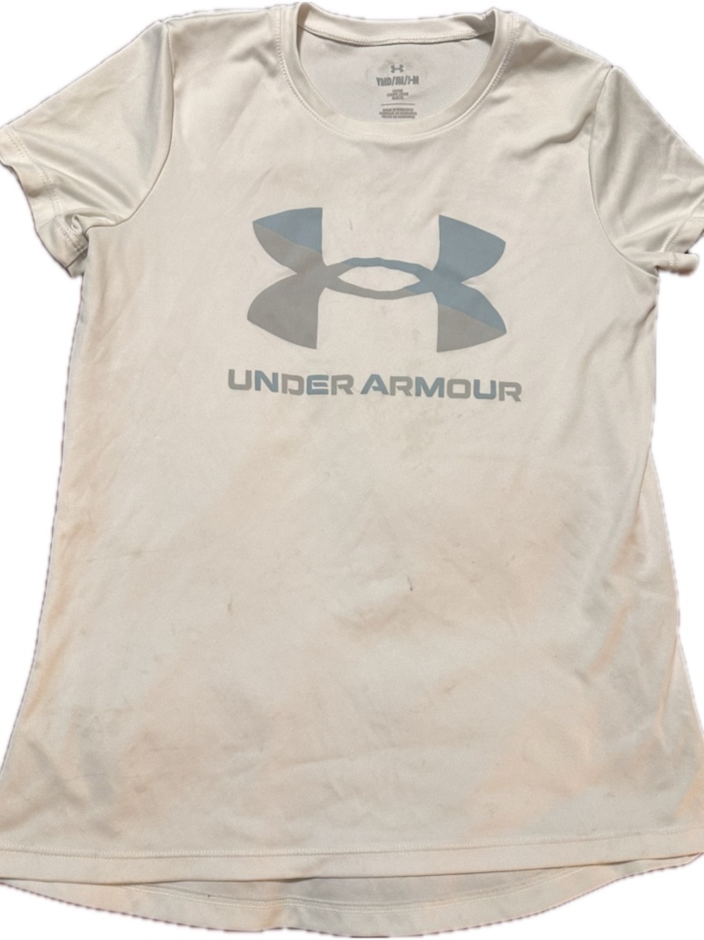 Under Armour White T-Shirt with Gray Logo